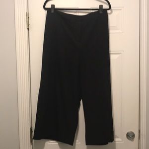 Lane Bryant flat front cropped wide leg trouser